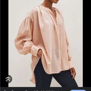 Banana republic cotton silk blouse